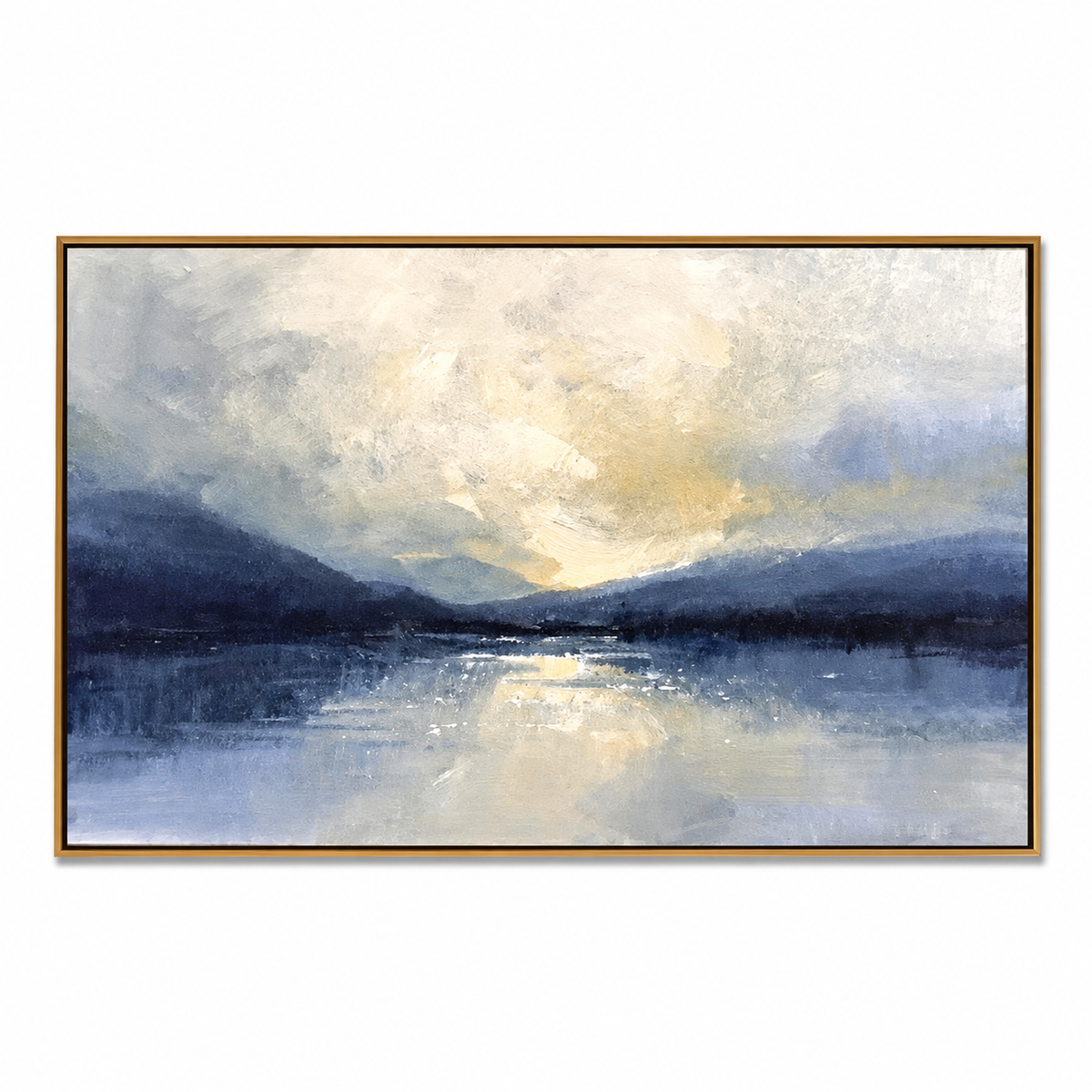 Dawn Reflection-Blue Mountain Lake Painting