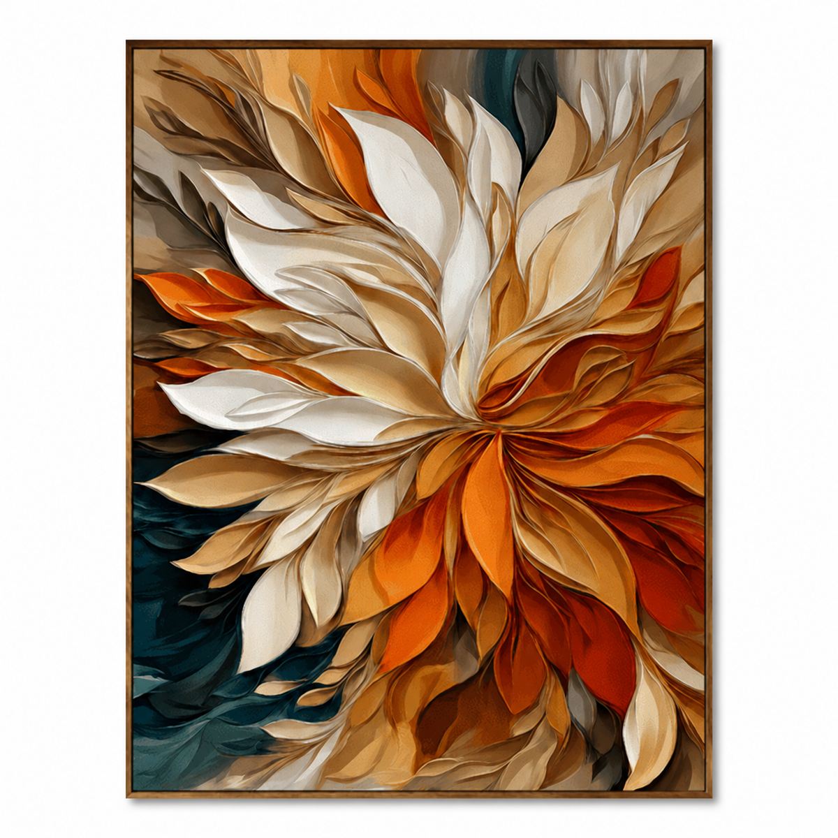 Autumn Bloom-Abstract Flower Painting