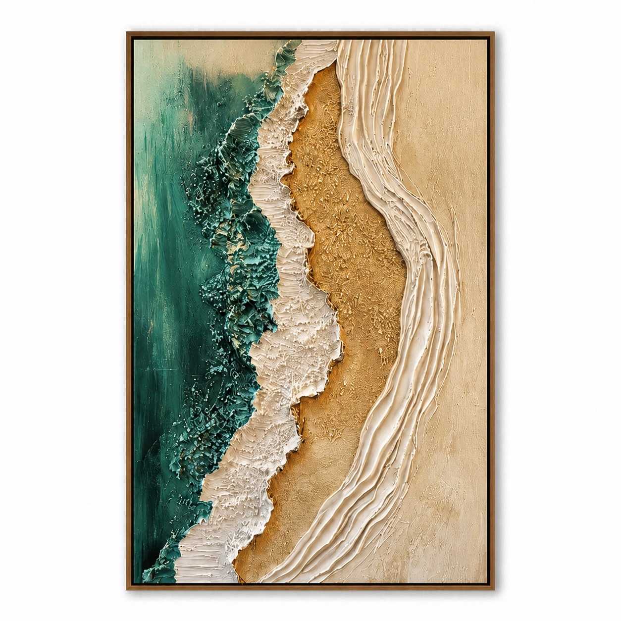 Emerald Coast-Abstract Texture Oil Painting