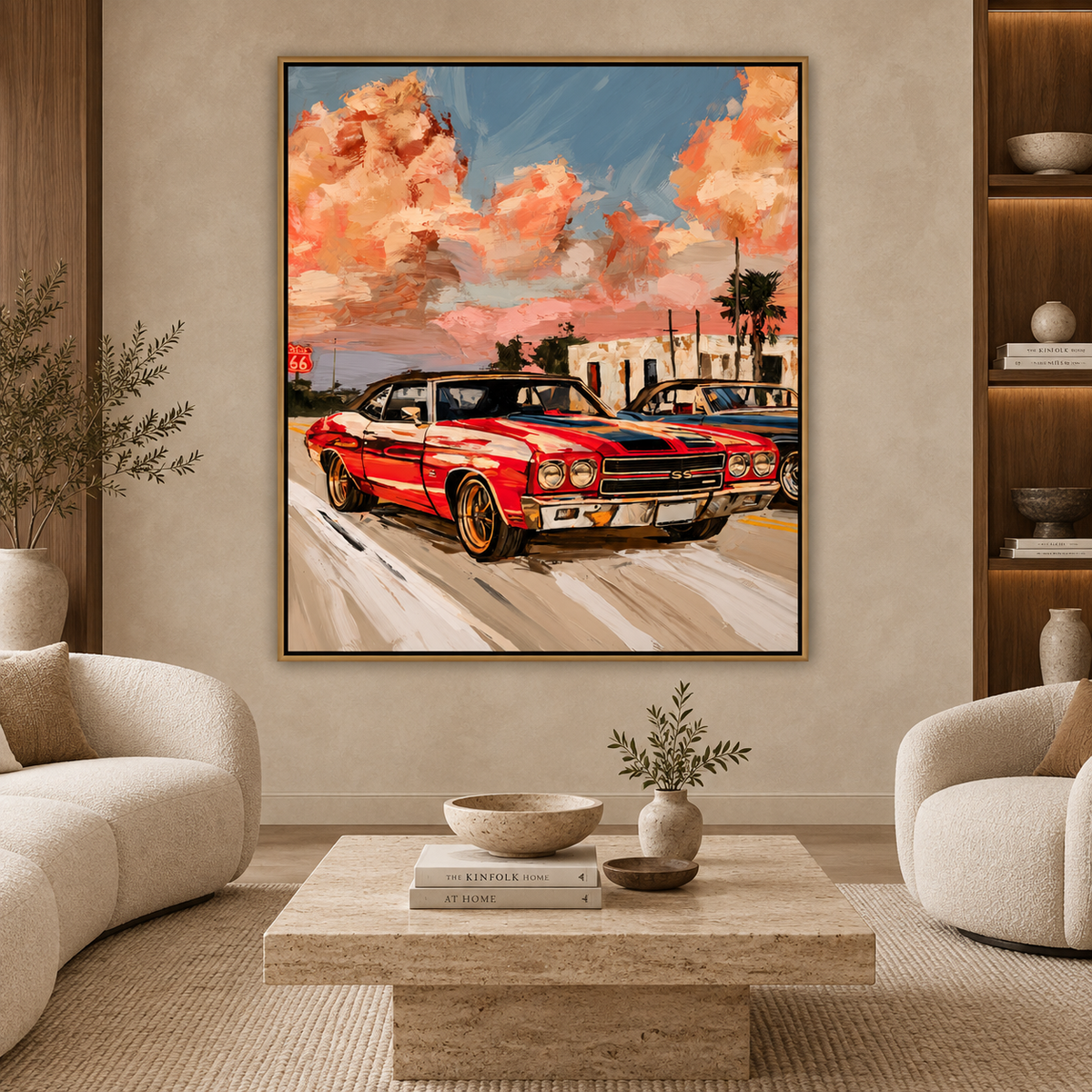 Classic Muscle Drive-Retro Americana Car Painting