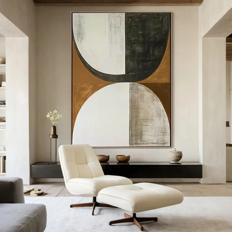 Earth Balance-Geometric Abstract Painting